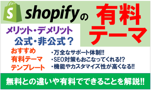 Shopify（ショッピファイ）の有料テーマ・デザインテンプレートについて解説