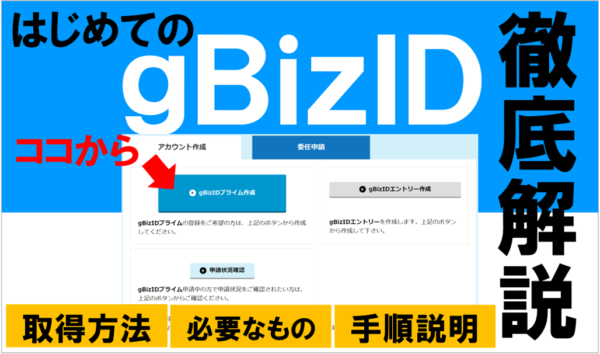 gbizidアカウント取得方法を解説